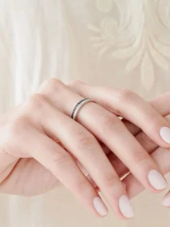 Apart Pierścionek z białego złota z brylantami - 0,20 ct - próba 585< Pierścionki