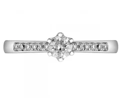Clearance Apart Pierścionek z białego złota z brylantami - 0,23 ct - próba 750