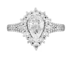 Apart Pierścionek z białego złota z diamentami - SI1/H - 1,65 ct - próba 750< Pierścionki