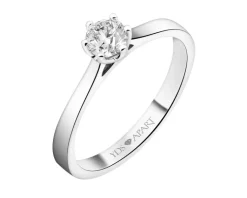 New Apart Pierścionek z białego złota z brylantem - 0,40 ct - próba 750