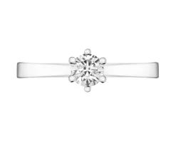 New Apart Pierścionek z białego złota z brylantem - 0,40 ct - próba 750