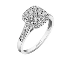 Apart Pierścionek z białego złota z diamentami - 0,50 ct - próba 585< Pierścionki