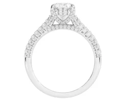 Apart Pierścionek z białego złota z diamentami - VS1/H - 2,62 ct - próba 750< Pierścionki