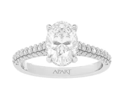 Apart Pierścionek z białego złota z diamentami - VS1/H - 2,62 ct - próba 750< Pierścionki