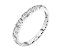Outlet Apart Pierścionek z białego złota z brylantami - 0,19 ct - próba 585