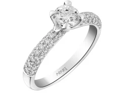 Apart Pierścionek z białego złota z brylantami - 0,90 ct - próba 750< Pierścionki