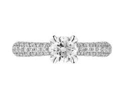 Apart Pierścionek z białego złota z brylantami - 0,90 ct - próba 750< Pierścionki