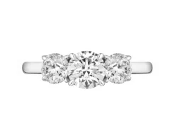 Clearance Apart Pierścionek z białego złota z brylantami laboratoryjnymi - 2,11 ct - próba 750
