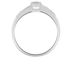 Apart Pierścionek z białego złota z diamentami - 0,04 ct - próba 375< Pierścionki