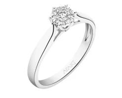 Apart Pierścionek z białego złota z brylantami - 0,15 ct - próba 585< Pierścionki