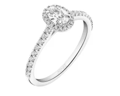 Outlet Apart Pierścionek z białego złota z diamentami - 0,50 ct - próba 585