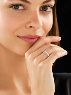 Apart Pierścionek z białego złota z brylantami - Eternity - 1,22 ct - próba 750< Pierścionki