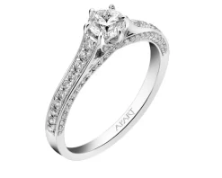 Apart Pierścionek z białego złota z brylantami - 0,79 ct - próba 585< Pierścionki