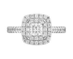 Best Apart Pierścionek z białego złota z diamentami - SI1/G - 1,00 ct - próba 585