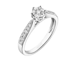 Best Apart Pierścionek z białego złota z brylantami - 0,25 ct - próba 585