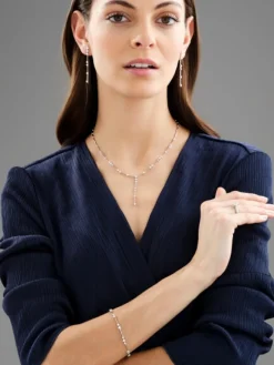 Discount Apart Pierścionek z białego złota z diamentami - 0,91 ct - próba 585
