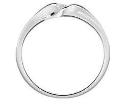 Clearance Apart Pierścionek z białego złota z brylantem - 0,05 ct - próba 585