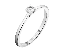 Online Apart Pierścionek z białego złota z brylantem laboratoryjnym - 0,15 ct - próba 585