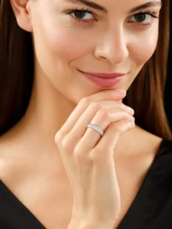 Apart Pierścionek z białego złota z brylantami - Eternity - 1,40 ct - próba 750< Pierścionki