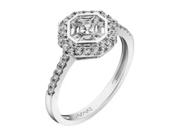 New Apart Pierścionek z białego złota z diamentami - 0,68 ct - próba 750