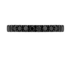 Apart Pierścionek z białego złota z czarnymi brylantami - Eternity - 1,21 ct - próba 585< Wszystkie