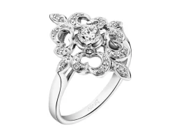 Apart Pierścionek z białego złota z brylantami - 0,30 ct - próba 585