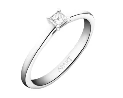 Apart Pierścionek z białego złota z diamentem - 0,18 ct - próba 585< Pierścionki