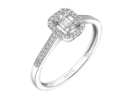 Apart Pierścionek z białego złota z diamentami - 0,19 ct - próba 585< Pierścionki