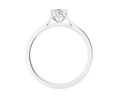 Apart Pierścionek z białego złota z brylantem - 0,08 ct - próba 585< Pierścionki