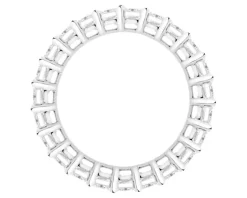 Apart Pierścionek z białego złota z diamentami laboratoryjnymi - Eternity - 5,25 ct - próba 750< Pierścionki
