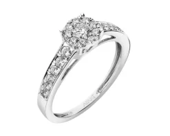Apart Pierścionek z białego złota z brylantami - 0,50 ct - próba 585< Pierścionki