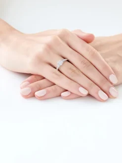 Apart Pierścionek z białego złota z brylantami - 0,50 ct - próba 585< Pierścionki