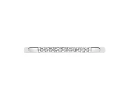 Sale Apart Pierścionek z białego złota z diamentami - 0,03 ct - próba 375