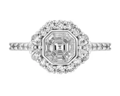 Apart Pierścionek z białego złota z diamentami - 1,04 ct - próba 750< Pierścionki