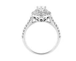 Best Apart Pierścionek z białego złota z diamentami - SI1/F - 1,00 ct - próba 585