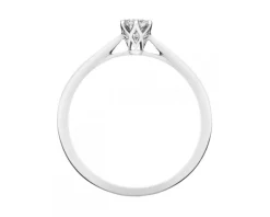 Discount Apart Pierścionek z białego złota z brylantami - 0,25 ct - próba 750