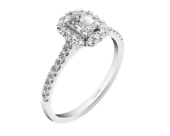 Apart Pierścionek z białego złota z diamentami - 0,84 ct - próba 750< Pierścionki