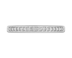 Apart Pierścionek z białego złota z brylantami - 0,10 ct - próba 585< Pierścionki