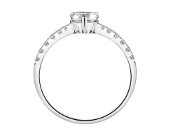 Apart Pierścionek z białego złota z diamentami laboratoryjnymi - serce - 0,67 ct - próba 585< Wszystkie