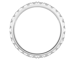 Apart Pierścionek z białego złota z brylantami laboratoryjnymi - Eternity - 0,97 ct - próba 585< Wszystkie