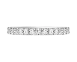 Apart Pierścionek z białego złota z brylantami laboratoryjnymi - Eternity - 0,97 ct - próba 585< Wszystkie