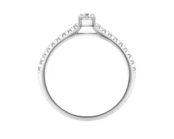 Apart Pierścionek z białego złota z diamentami - 0,41 ct - próba 585< Pierścionki
