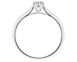 Clearance Apart Pierścionek z białego złota z brylantem laboratoryjnym - 0,16 ct - próba 585