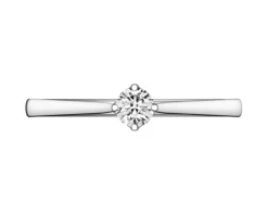 Clearance Apart Pierścionek z białego złota z brylantem laboratoryjnym - 0,16 ct - próba 585