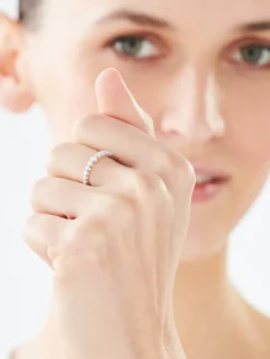 Best Apart Pierścionek z białego złota z brylantami - 0,36 ct - próba 585