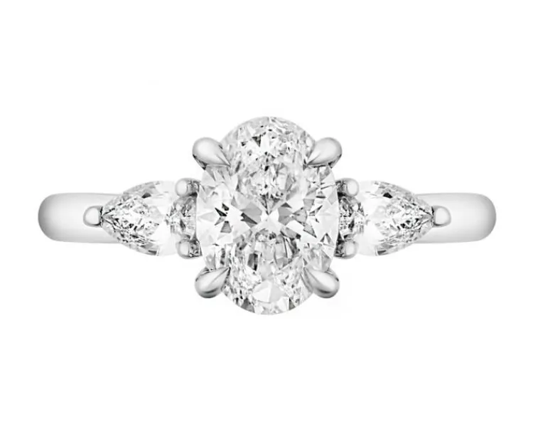 Clearance Apart Pierścionek z białego złota z diamentami - SI2/H - 1,30 ct - próba 750
