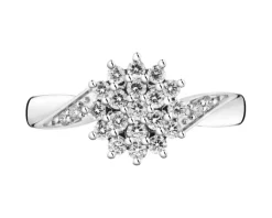 Apart Pierścionek z białego złota z brylantami - 0,50 ct - próba 585< Pierścionki