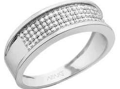 Apart Pierścionek z białego złota z diamentami - 0,25 ct - próba 585< Pierścionki