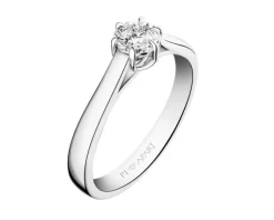 Apart Pierścionek z białego złota z brylantem - 0,08 ct - próba 585< Pierścionki