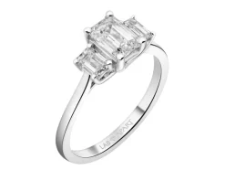 Discount Apart Pierścionek z białego złota z diamentami laboratoryjnymi - 1,52 ct - próba 750